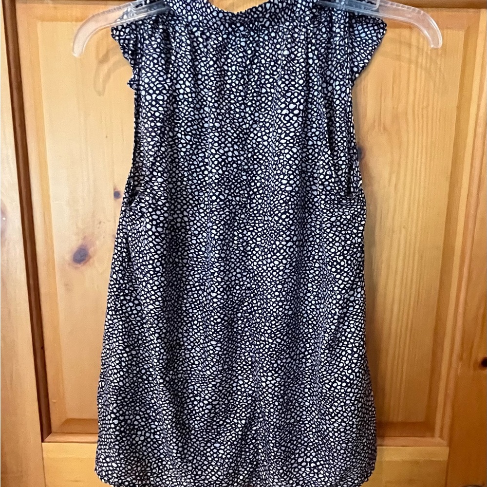 Cynthia Rowley Silk ruffled sleeveless top